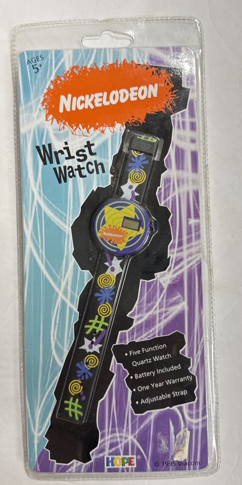 Nickelodeon Wrist Watch By Hope Vintage 1995 New Old Stock