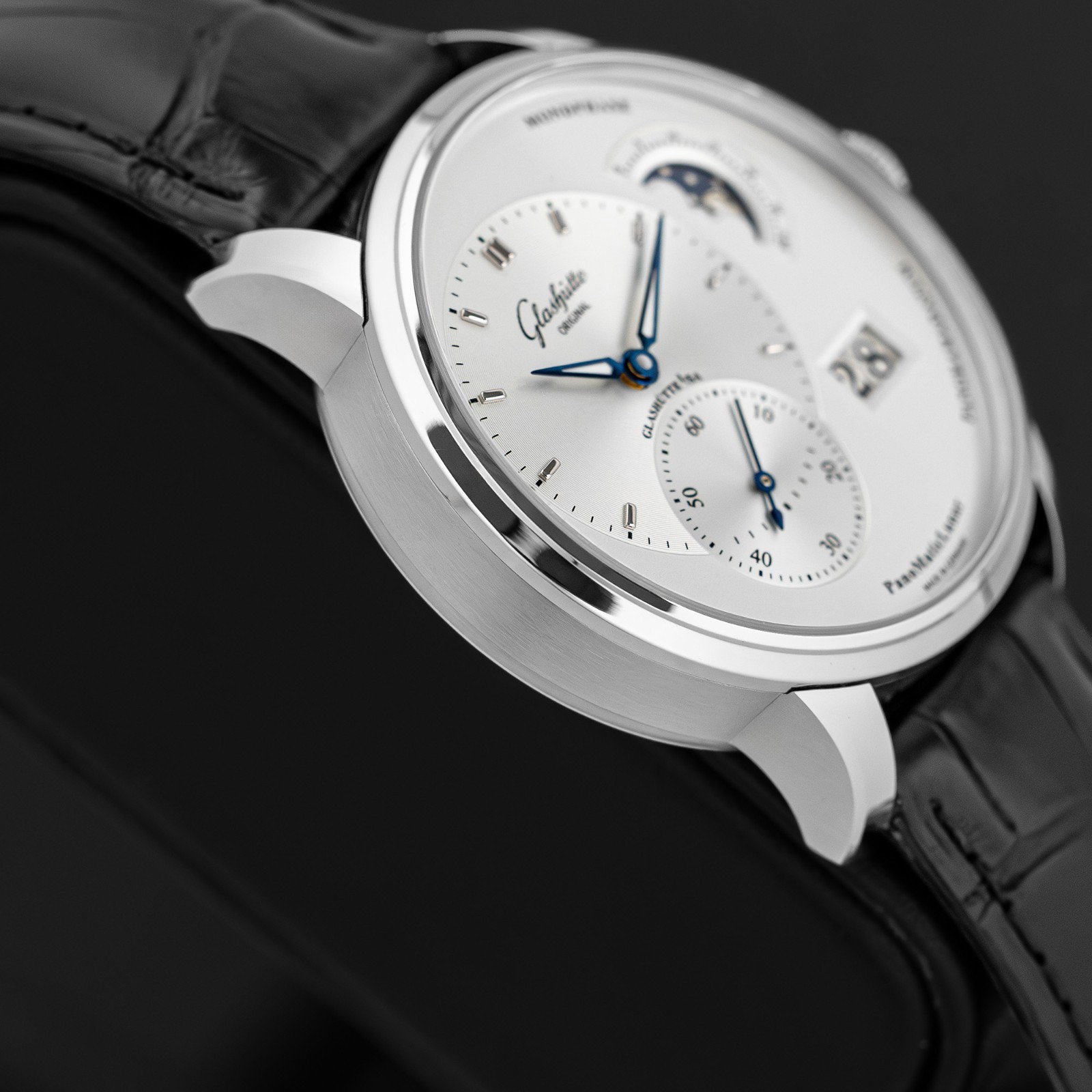 Glashutte Original PanoMaticLunar Silver Dial Men’s Watch 1-90-02-42-32-61