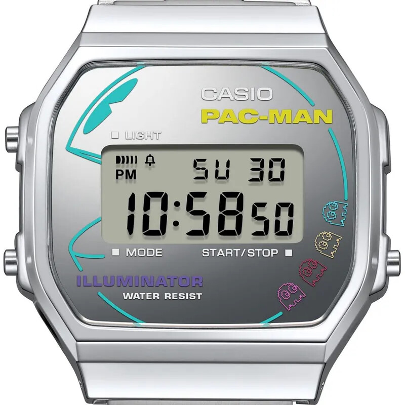 Casio Vintage A100WEPC PAC-MAN Digital Black/Gold Watch A100WEPC-1B Limited Ver