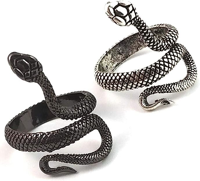 Silver Snake Authentic Vintage Ring Silver Plated Unique Valentine Gifts Ring