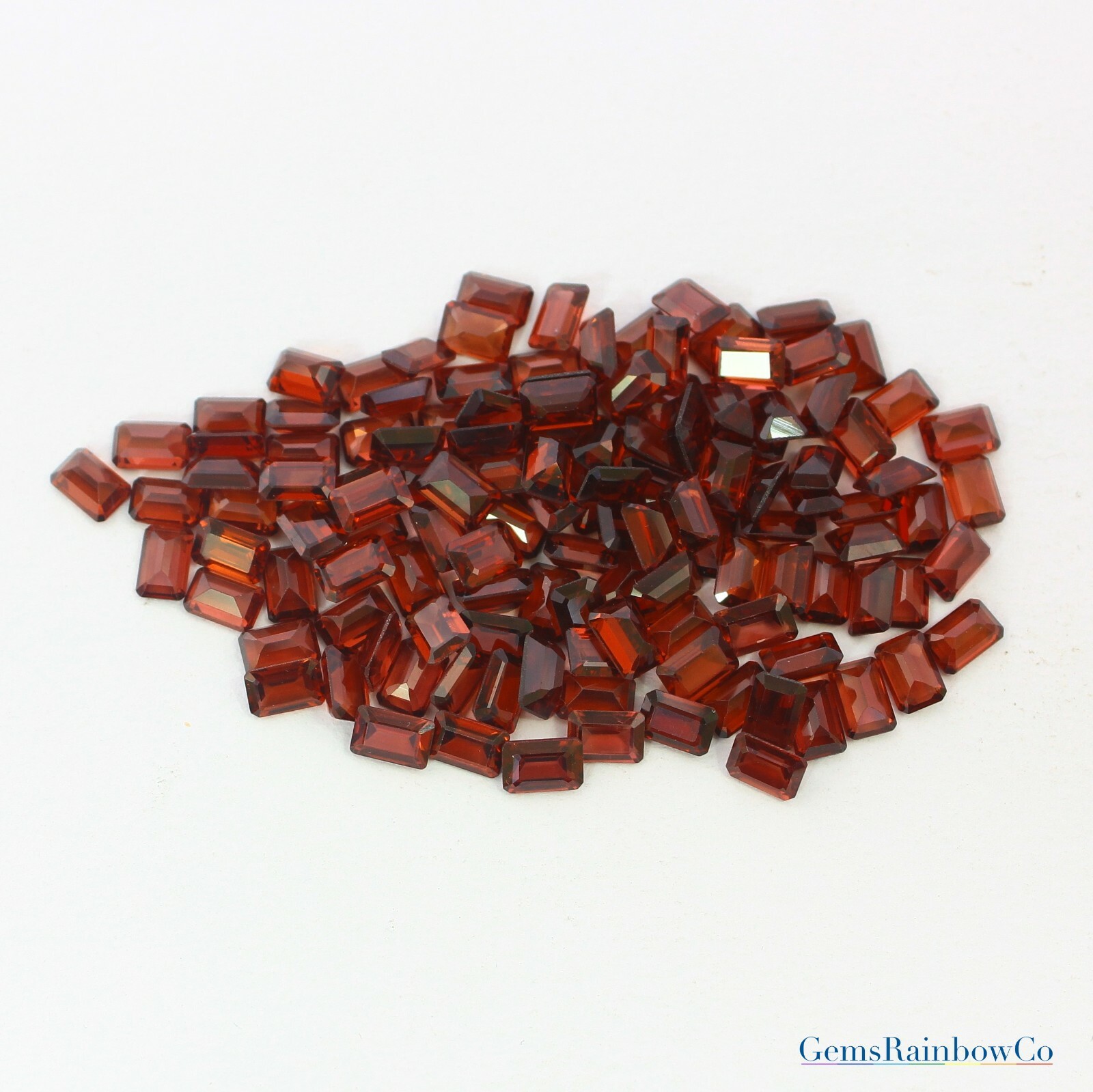Natural Garnet Octagon Cut Faceted 6x4mm to 10x8mm Loose gemstone AAA Quality