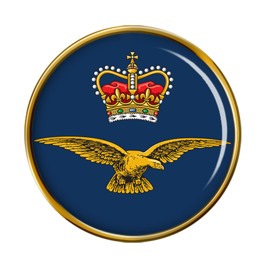 Royal Air Force Crown and Eagle Pin Badge