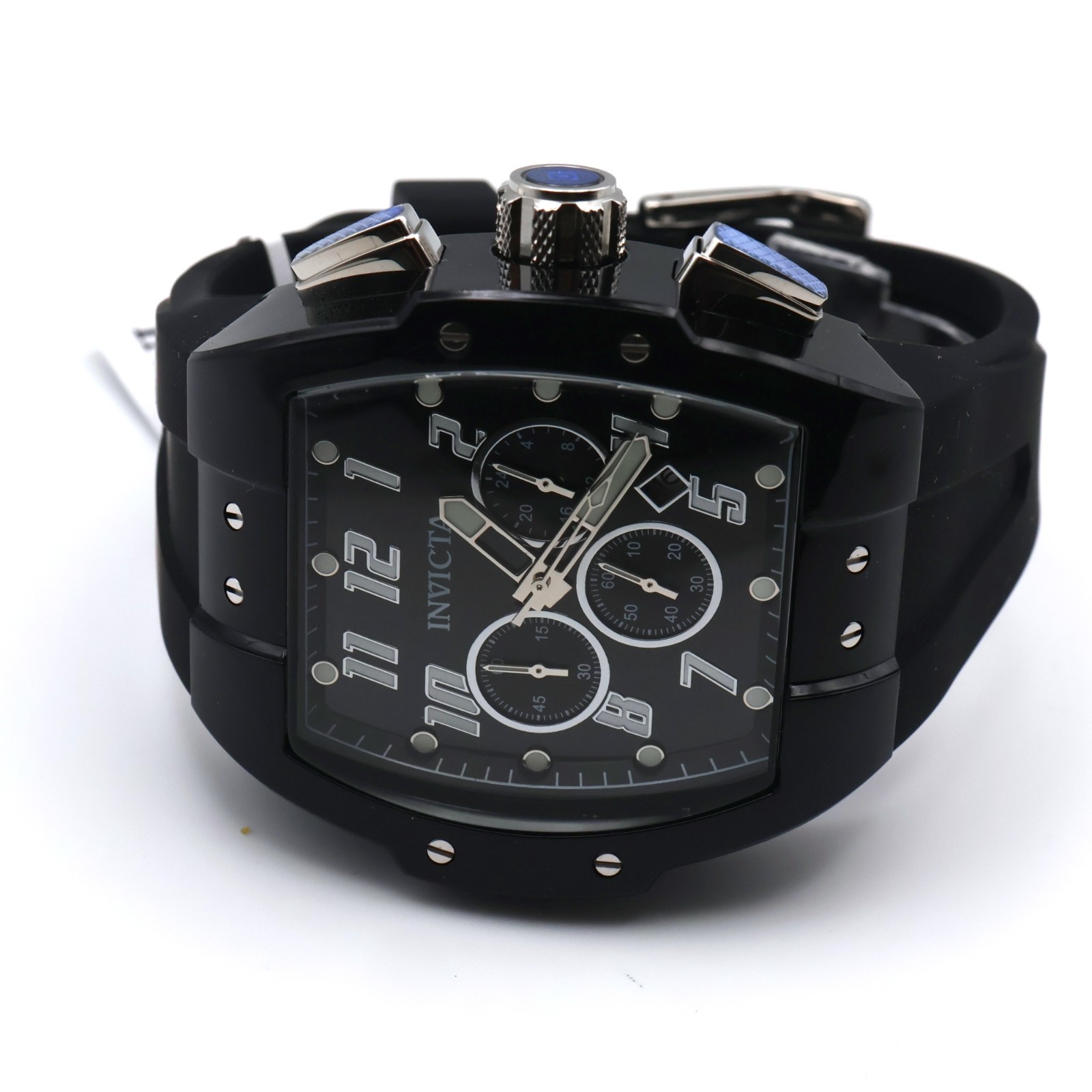 Invicta S1 Rally Black Smoke Men’s 47mm Clear Case Chronograph Watch 45480