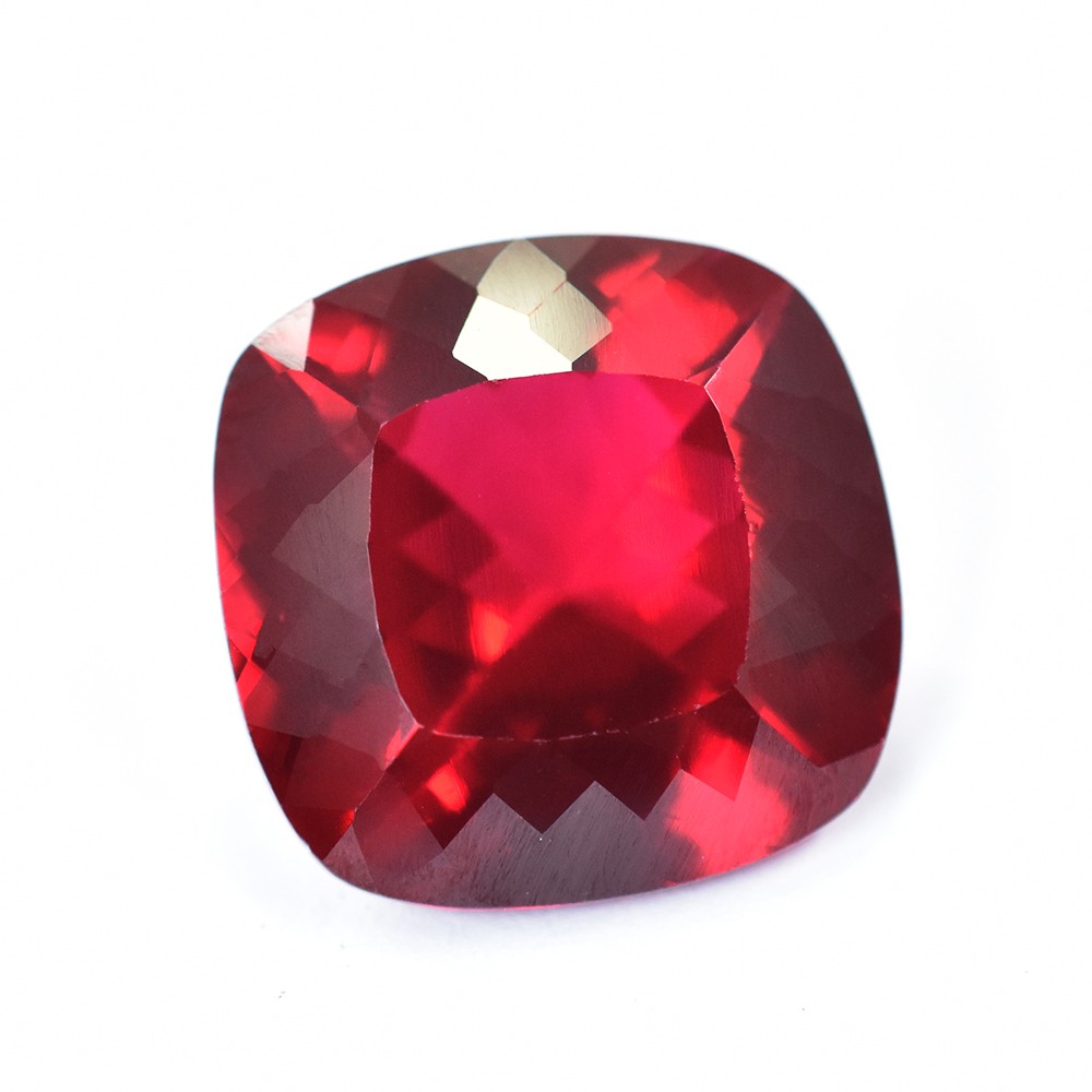 Rare Square Cushion Cut 23.35 Ct Natural Red Garnet A++ Certified Gemstone