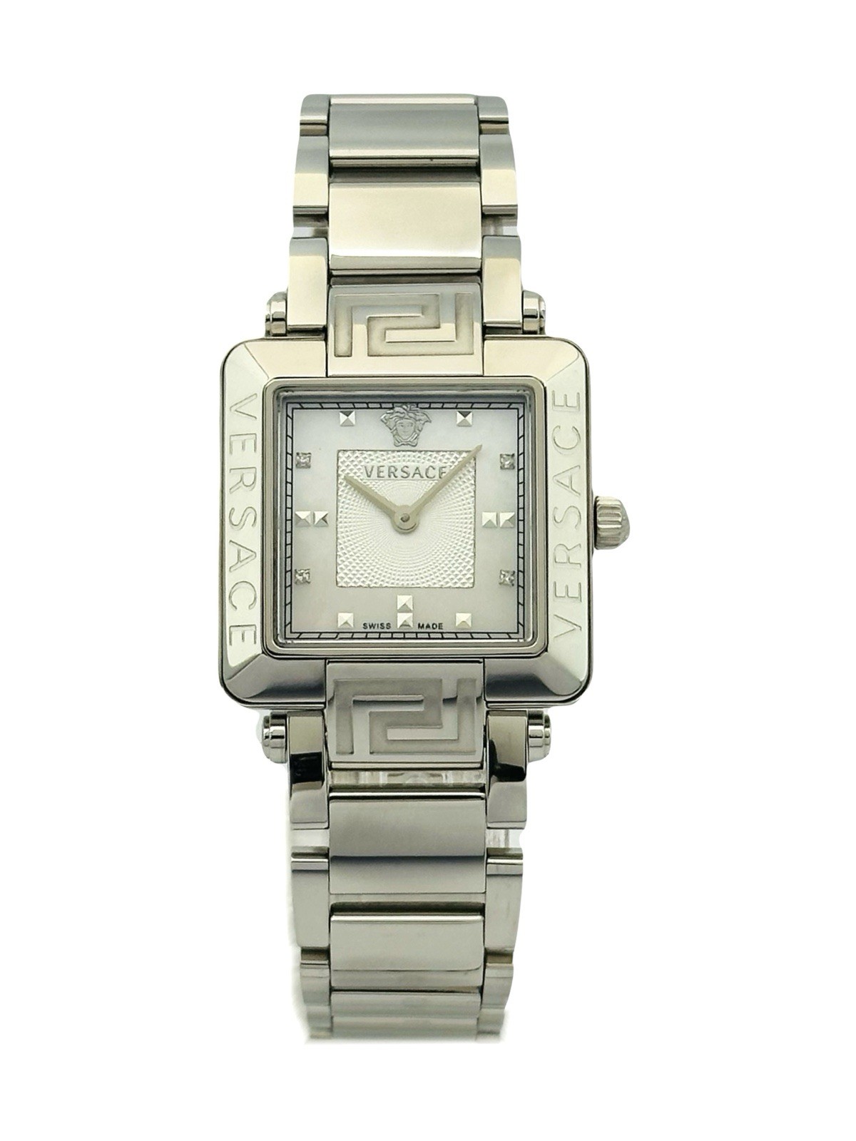 Versace Women’s 88Q99SD497S099 Rêve Carré Diamonds Stainless Steel Watch 88Q