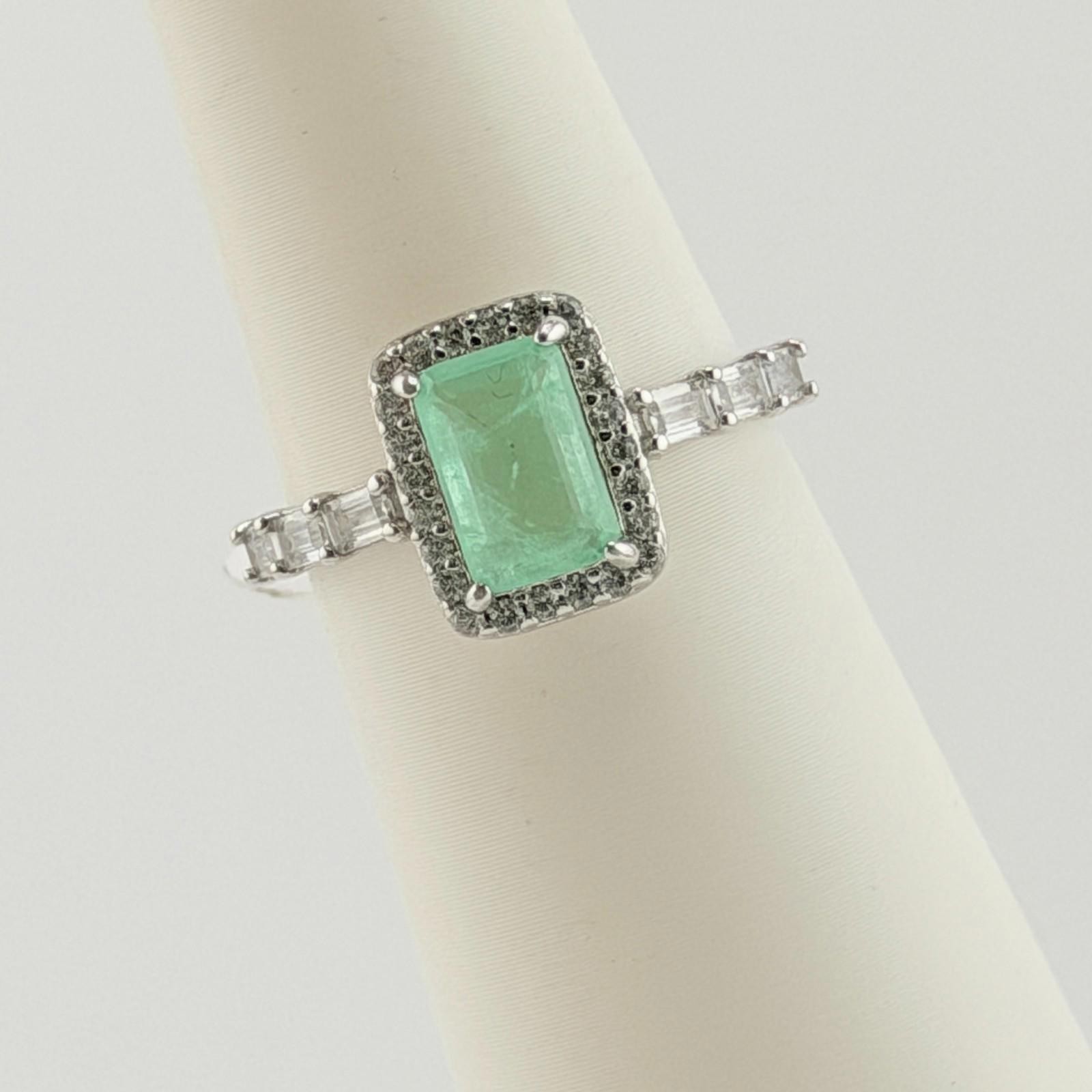 Bomb PartySz 9 “Always The Romantic” Mint Green Tourmaline on .925 Sterling
