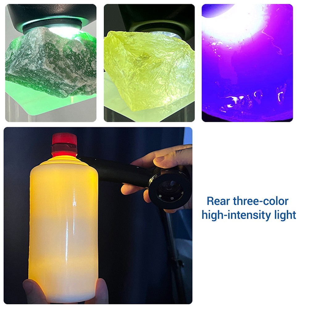 Loupe Magnifier USB-C Rechargeable Magnifying Glass with LED Light,Scale,K9 Lens