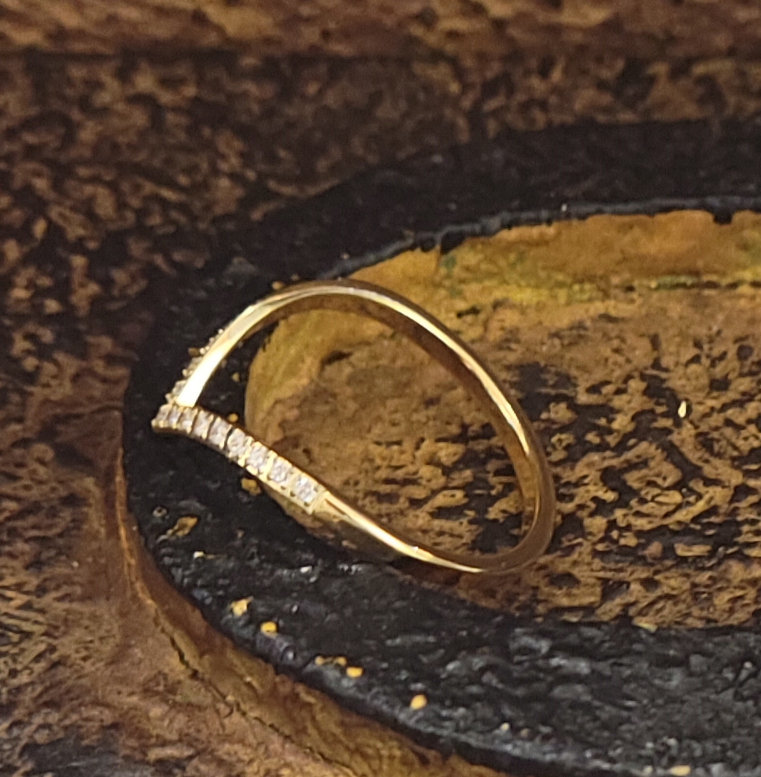 Women’s Gold Dainty Chevron Promise Ring – Promise Ring For Girls