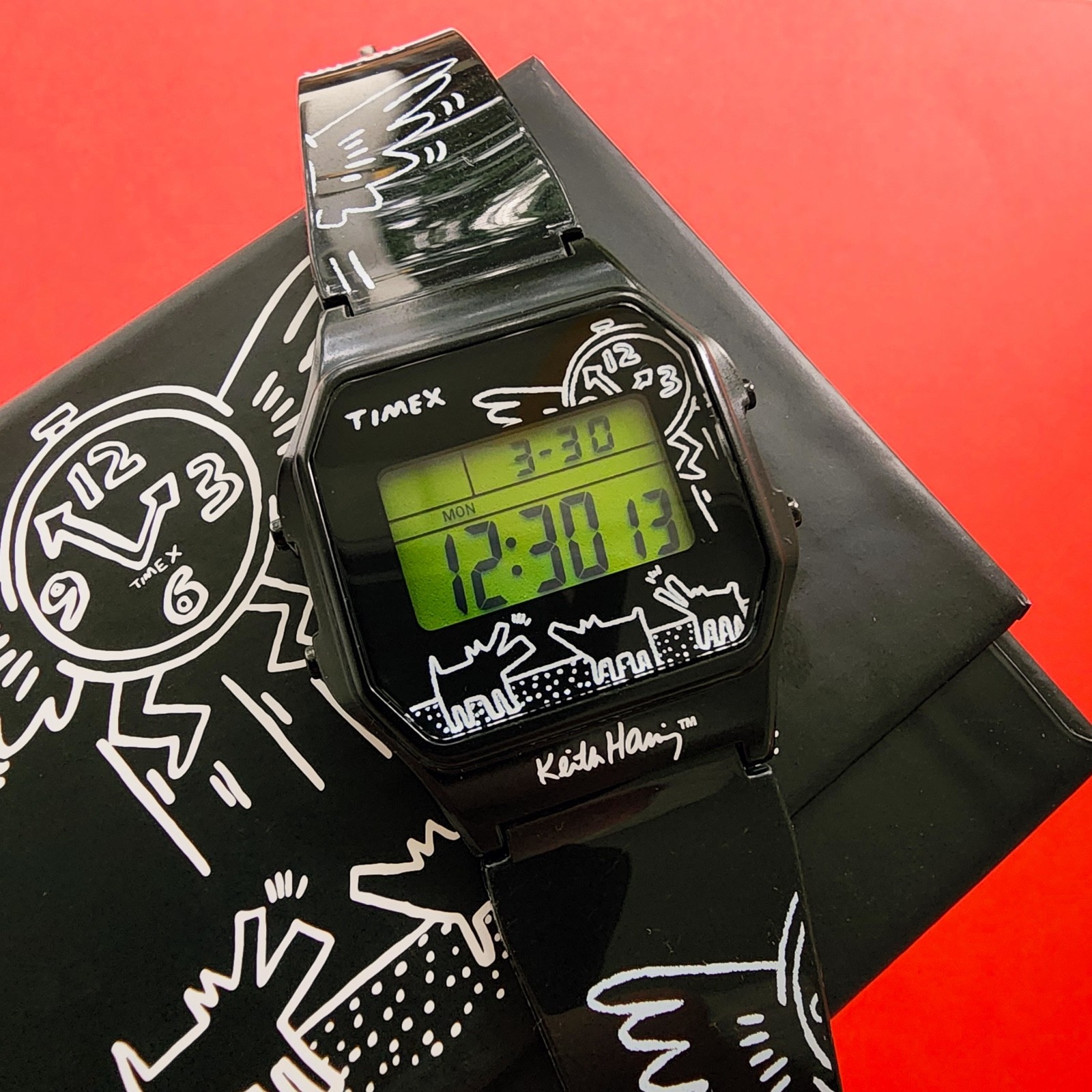 Timex Keith Haring Designer Art Limited Edition T80 Watch Black TW2W25500 Mens