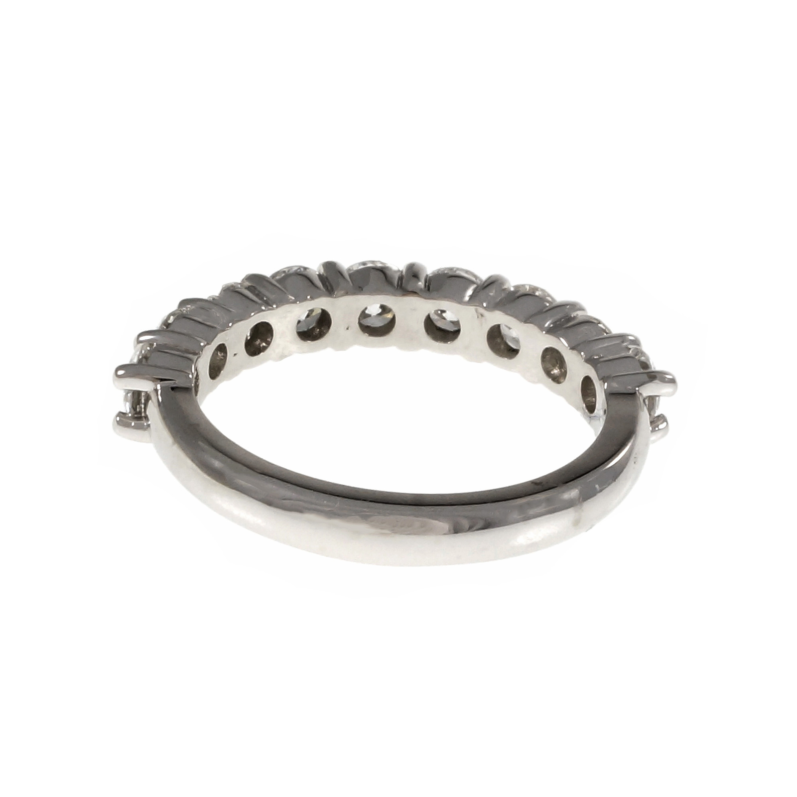 Peter Suchy Common Prong Diamond Wedding Band Ring Platinum