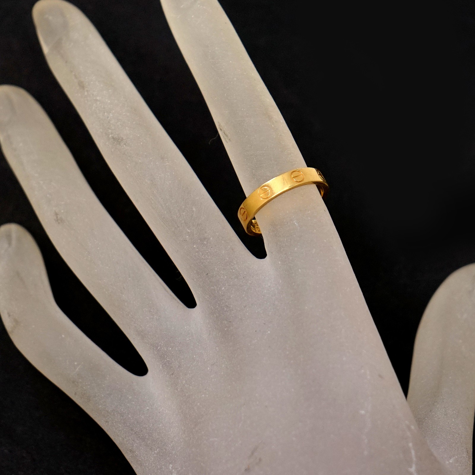 Cartier Love Ring size US6.25 EU53 18k Yellow Gold 750 Auth #0302