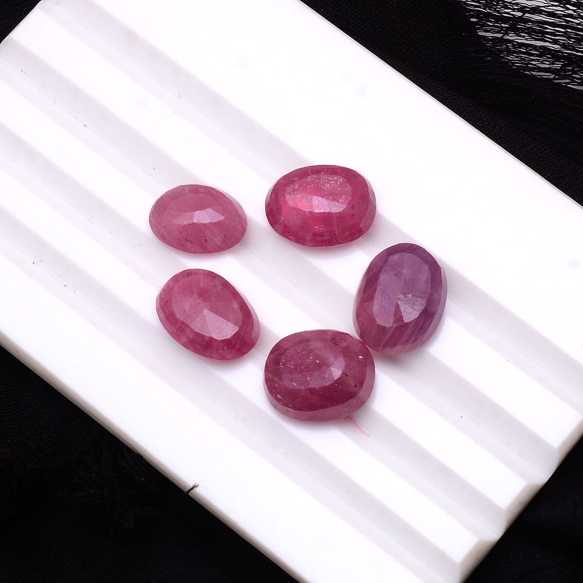 5 Pcs Natural African Ruby Oval Cut 10mm-12mm Stunning Huge Loose Gemstones Lot