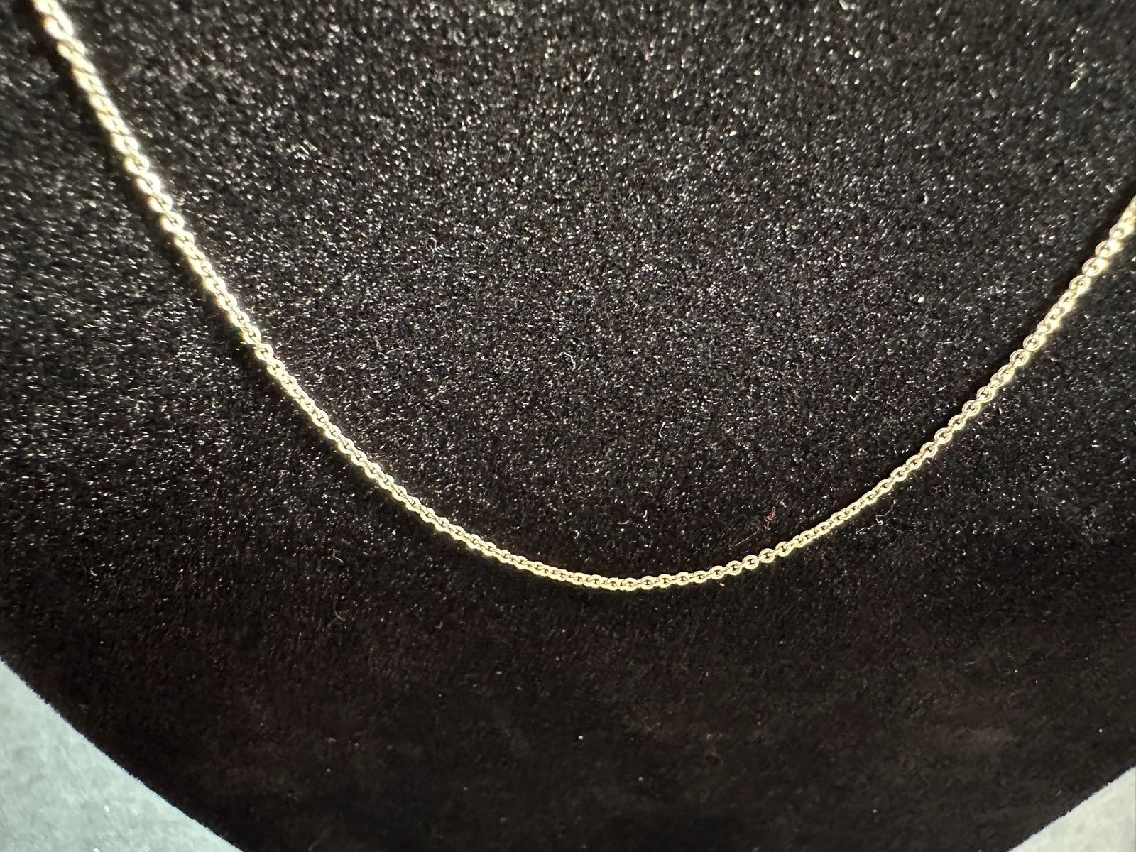1.24g Vintage Sterling Silver 925 Delicate Rolo Chain Necklace 18 in M