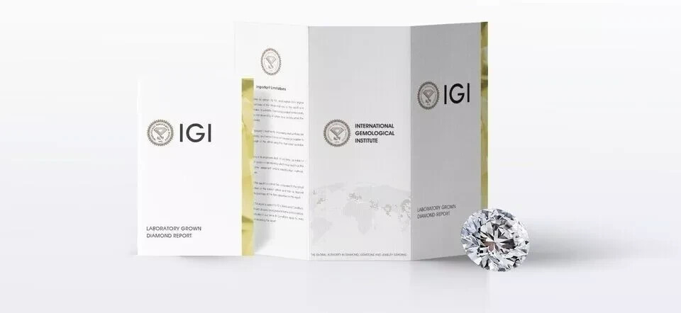 IGI Certified Lab grown/CVD Diamond Women Birthday Ring 14k Gold 6Ct Cushion Cut