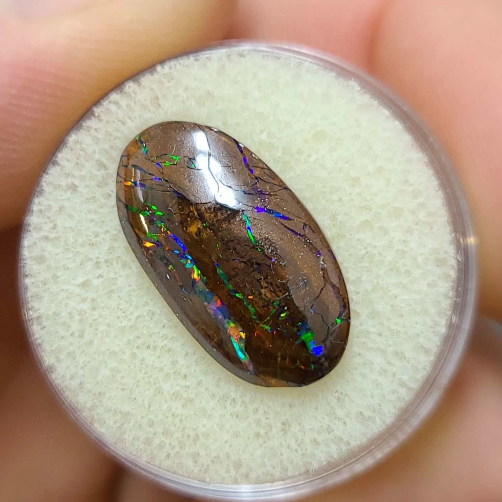 9.45 ct Koroit Boulder Opal *INVESTMENT GRADE* Best fire-all colors double sided