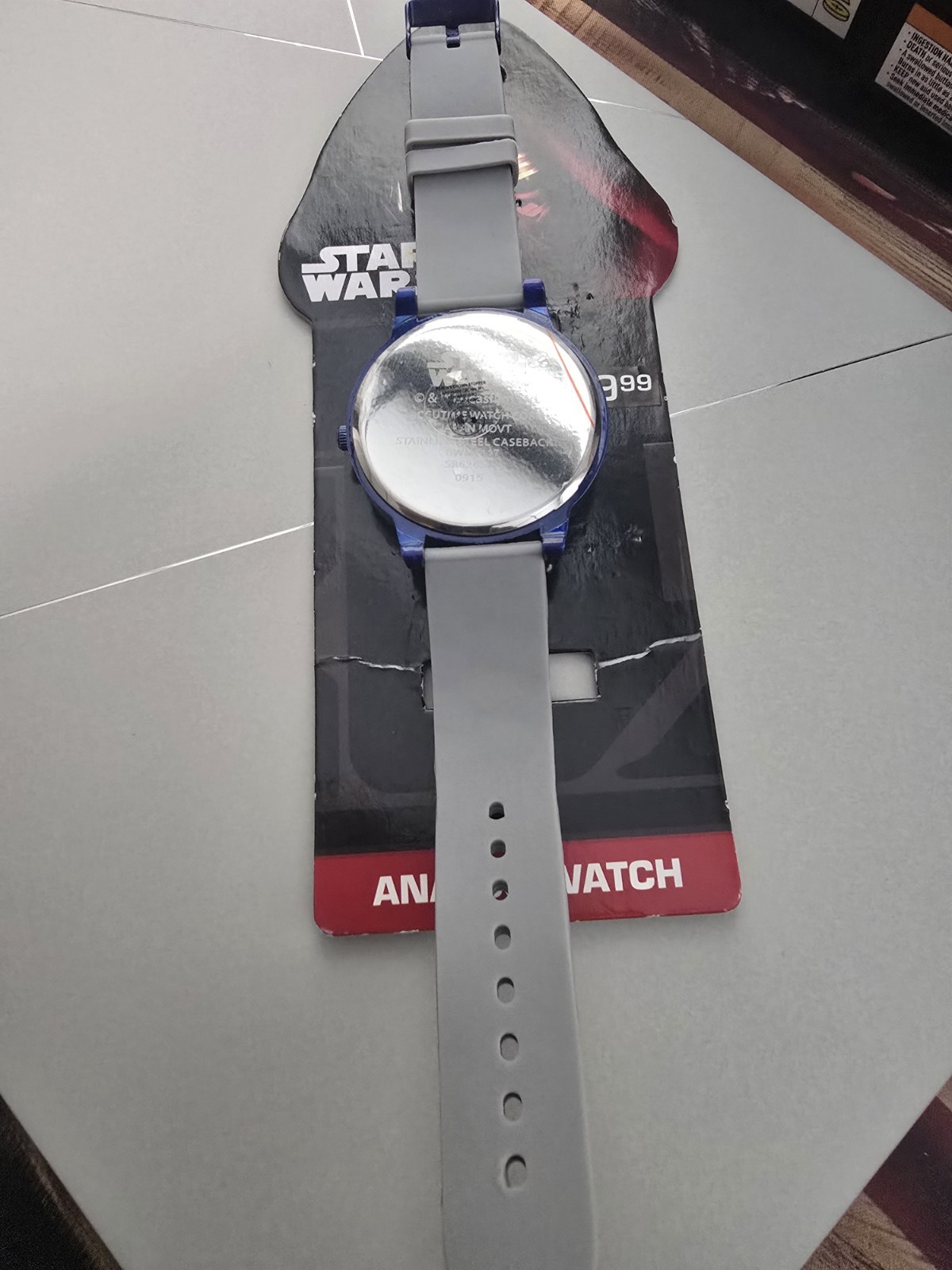 Accutime Star Wars BB-8 Kids Quartz Analog 38mm Blue/Gray Silicone Strap w/ Box