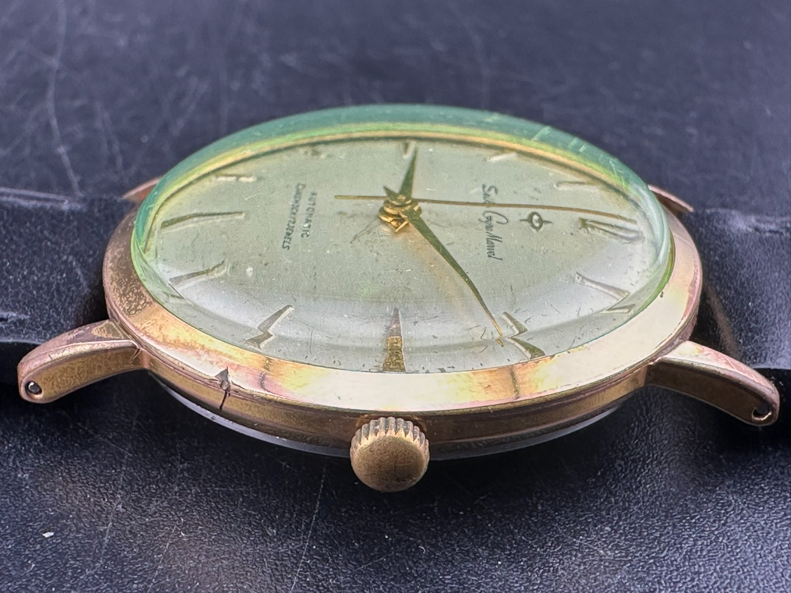 1960 Seiko Gyro Marvel Men’s Automatic Gold Plated Silver Dial 35mm Watch J14051