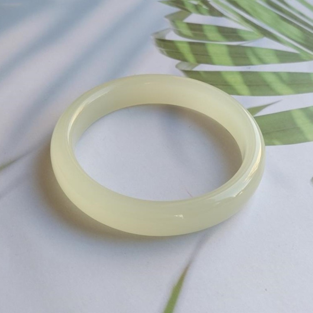 Certified 52-64mm Clear Water 晴水 Natural HeTian Nephrite Jade Bangle Bracelet