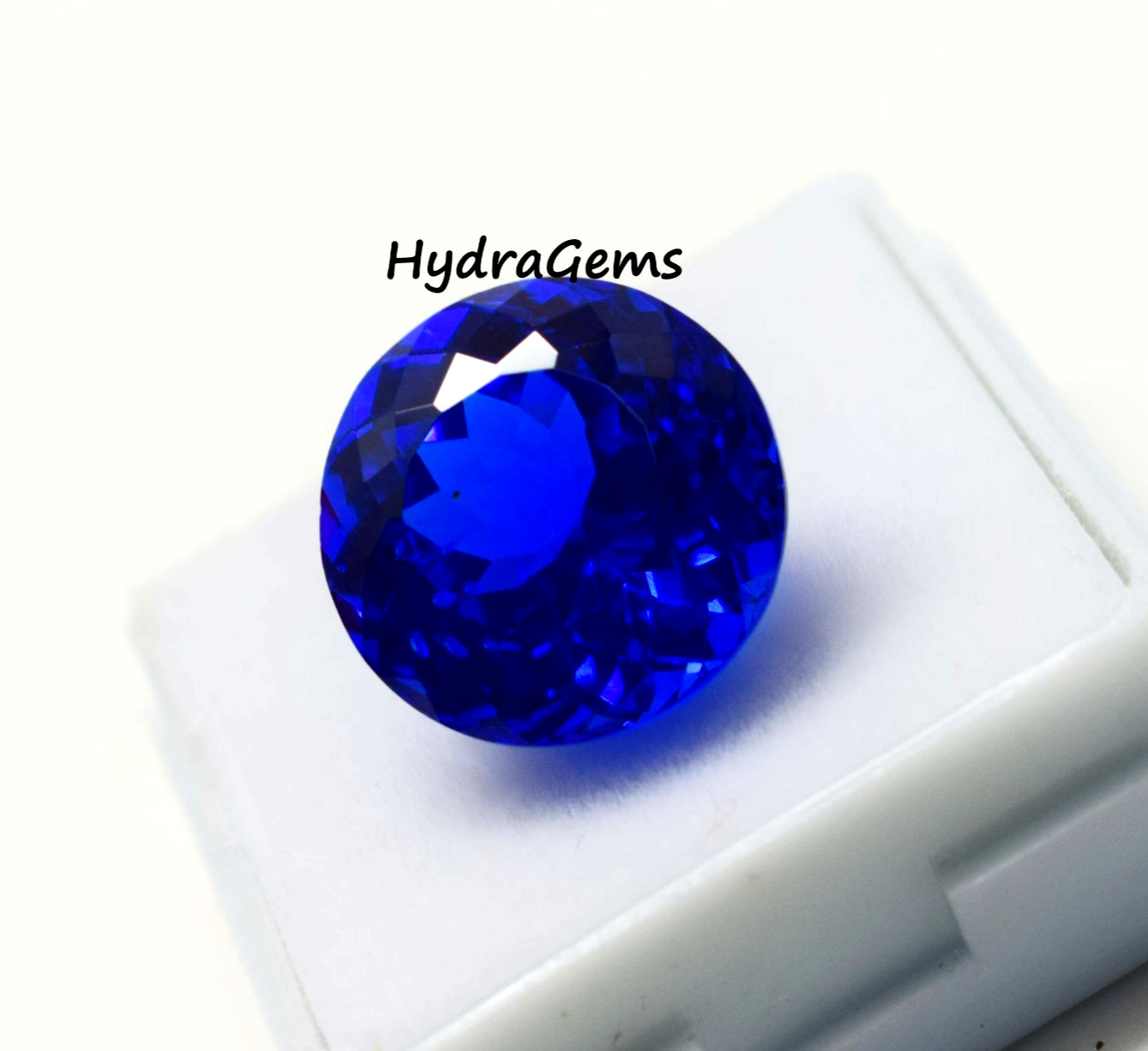 Natural Kashmiri Neelam 9.65 Ct Royal Blue Sapphire Round Cut Loose Gemstone