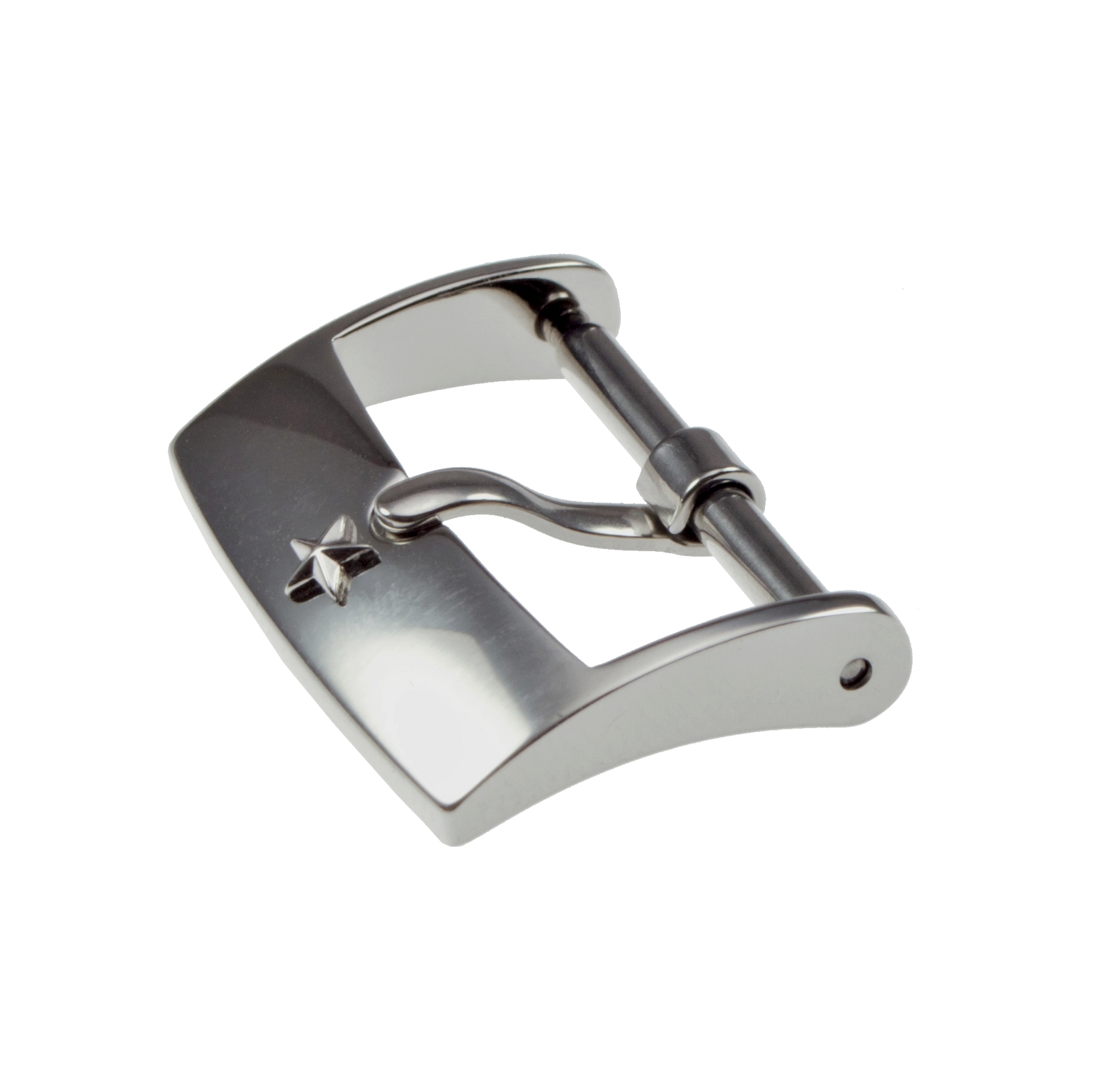 ZENITH pin buckle steel polished 16MM 18MM Brand New