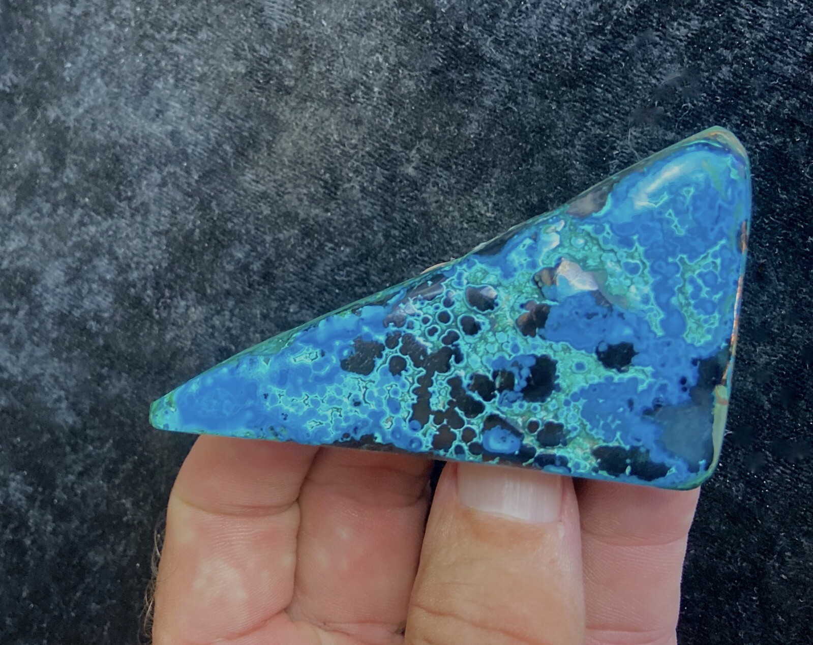 Chrysocolla New Find w/ Orby Patterns 38 Grams or 1.3 Oz’s Congo