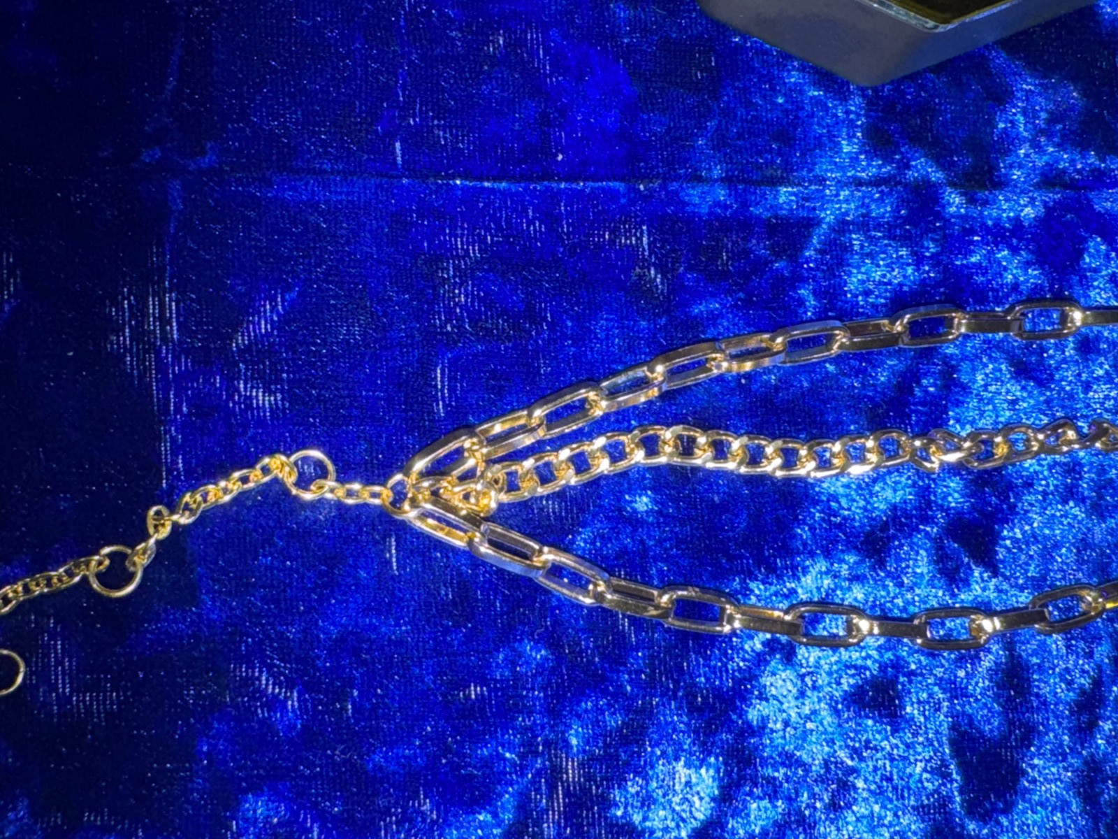 Cross Cable & Paperclip Chain Tennis Bracelet 8″ + 2″ Adj Gold Color Plated