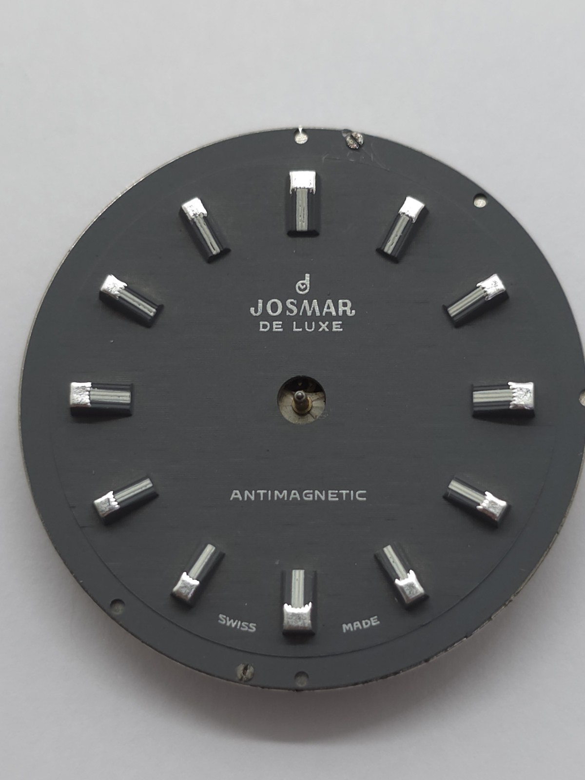 Vintage Josmar De Luxe Watch Movement Cal. BFG 866 Perfect Dial Main Spring
