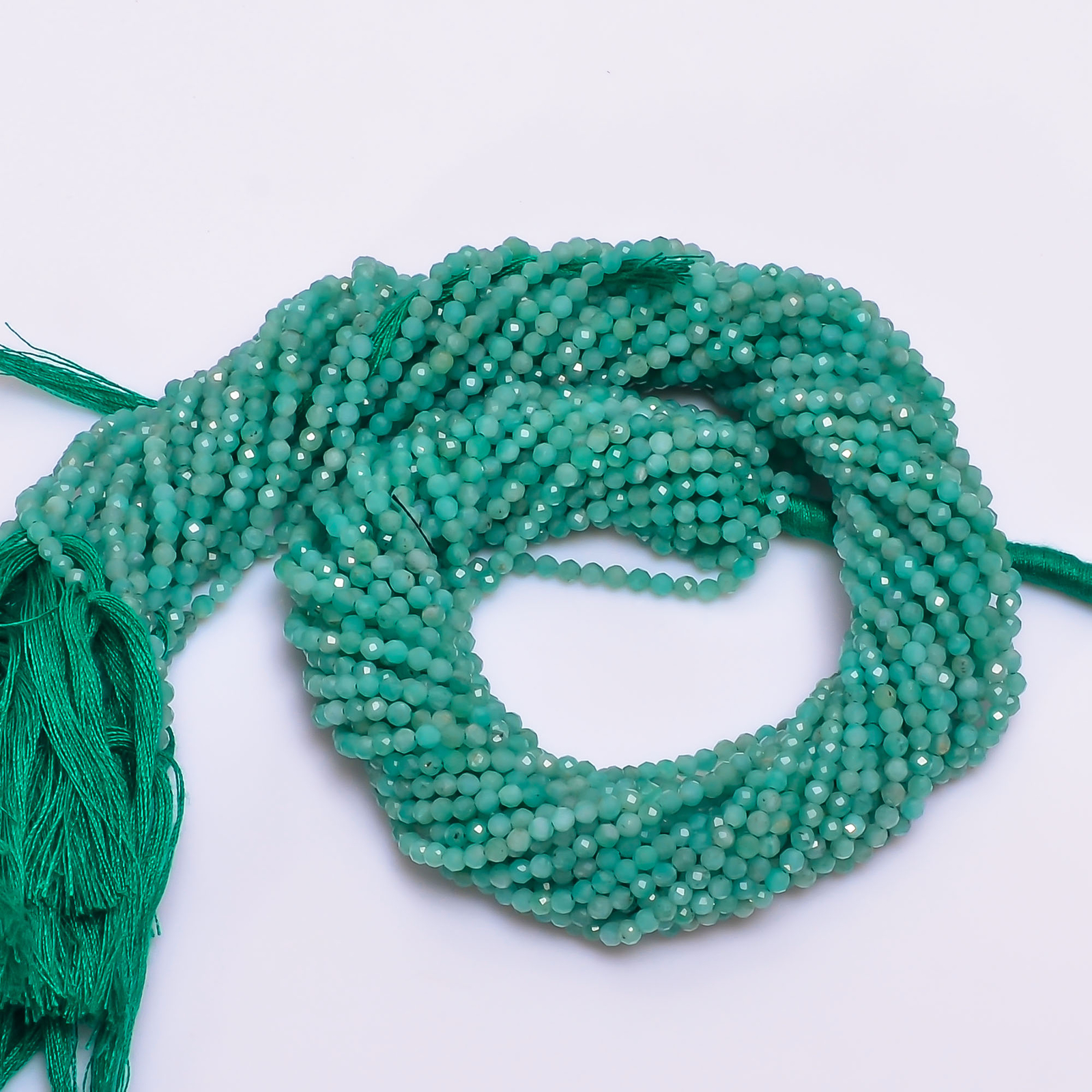 100% Natural Emerald Gemstone Round Israel Cut Beads 2.5 mm Strand 13″ EB-106