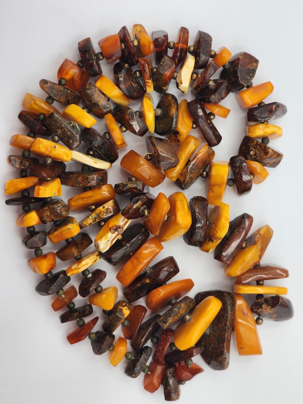 Vintage Graduated Genuine Baltic Amber W/ Butterscotch Multi Variation Necklace
