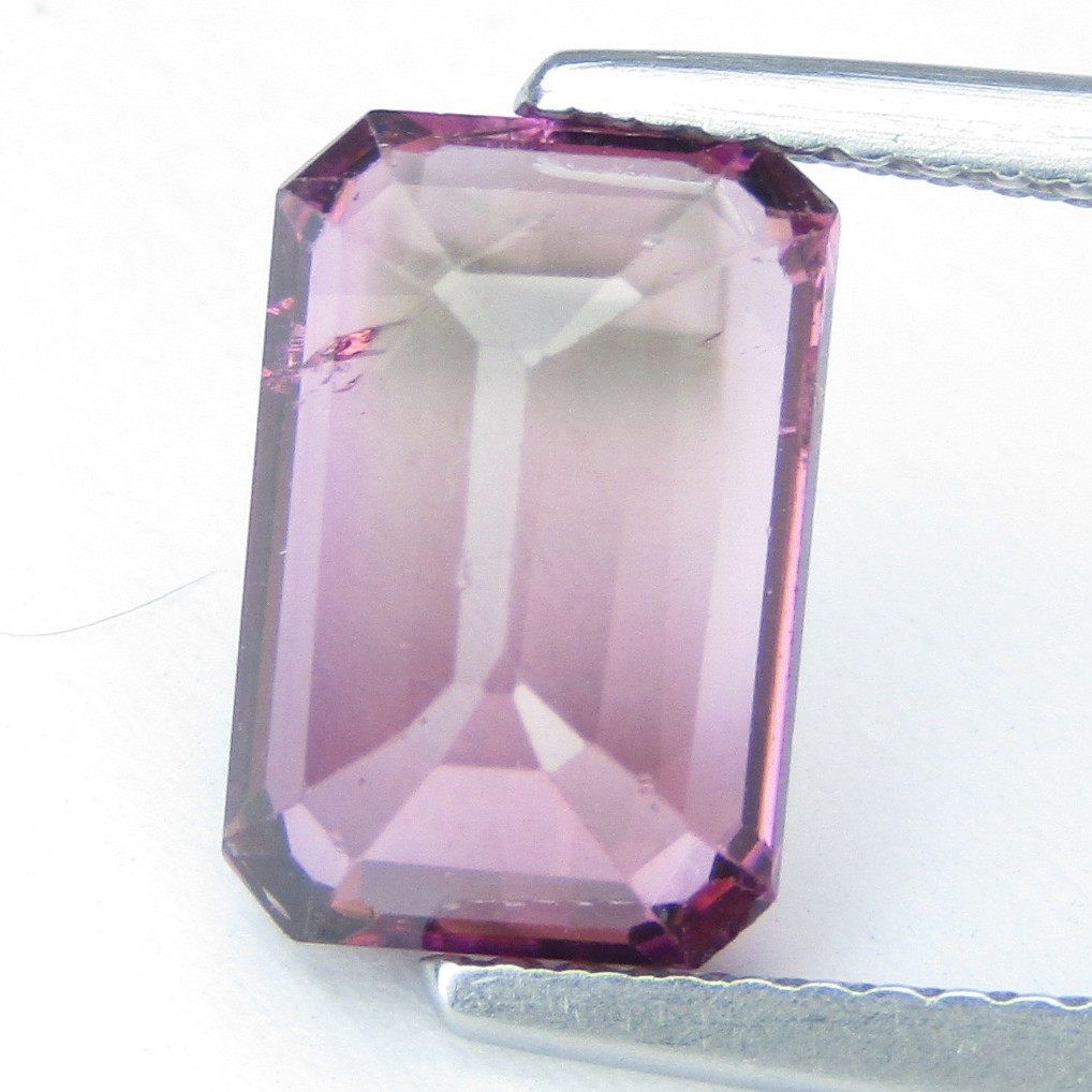 2.94Cts Beauteous Natural Pink Tourmaline 10.2×6.9mm Emerald Shape Gemstone