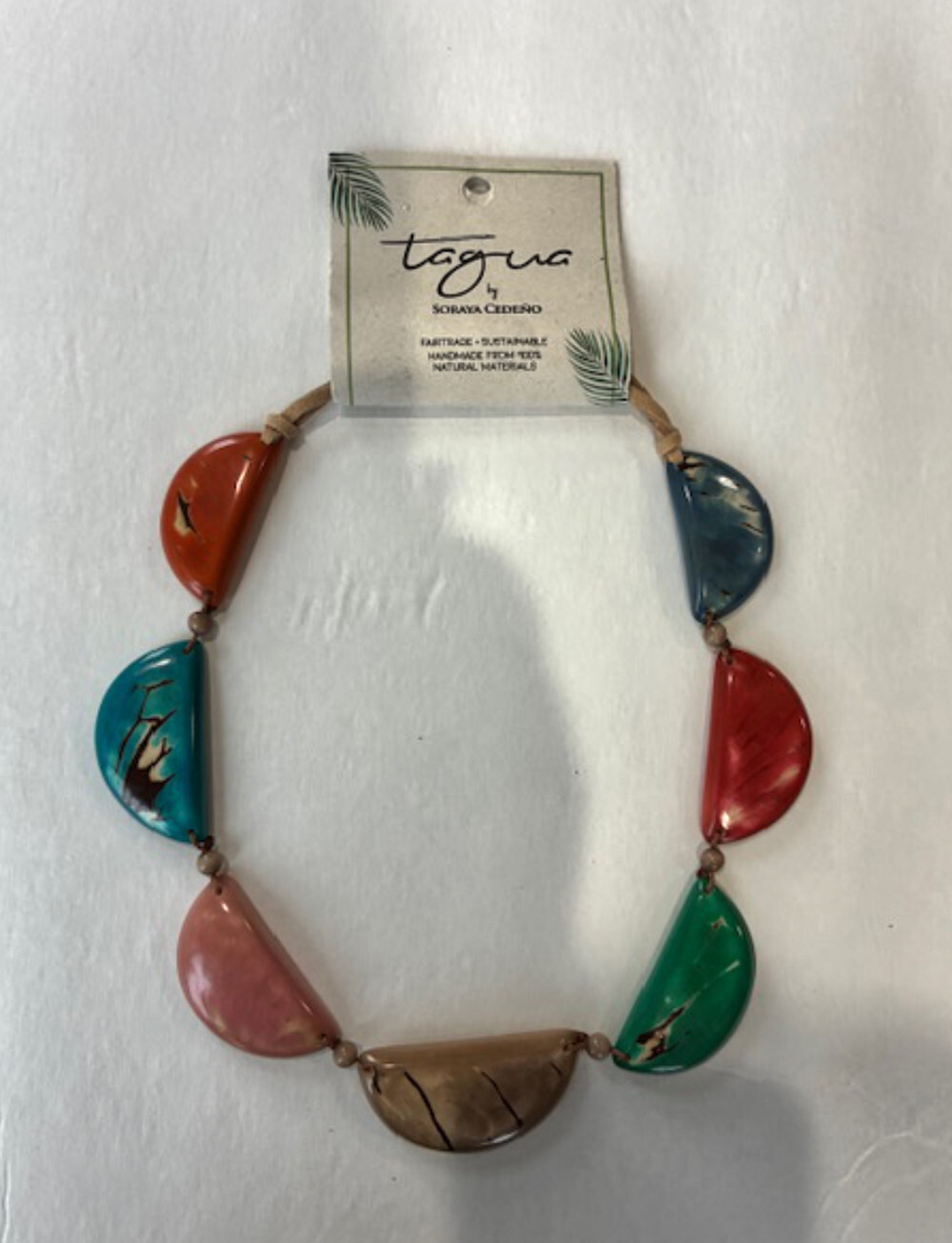 Tagua Nut Jewelry By Soraya Cedeno, Necklace, Georgia, multicolor