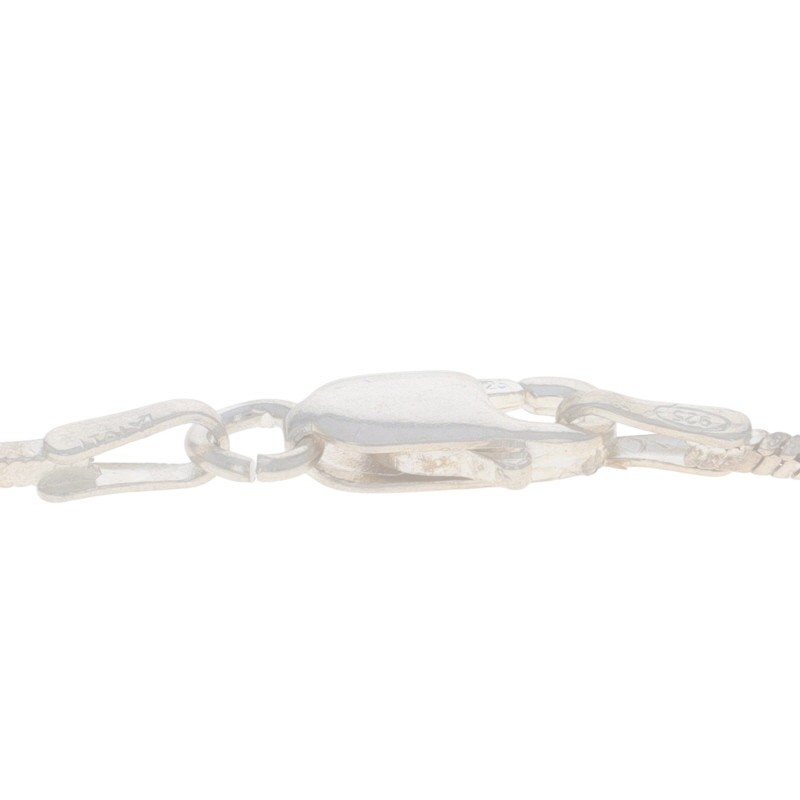Sterling Silver Diamond Cut Snake Chain Necklace 24″ 925