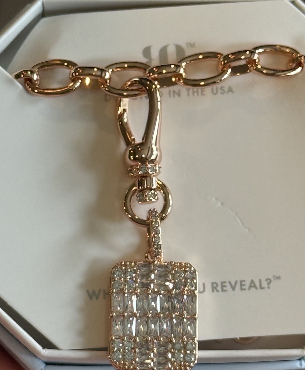 Bomb Party BP-OG Necklace-Be Anything But Basic-CZ On Rose Gold Plating