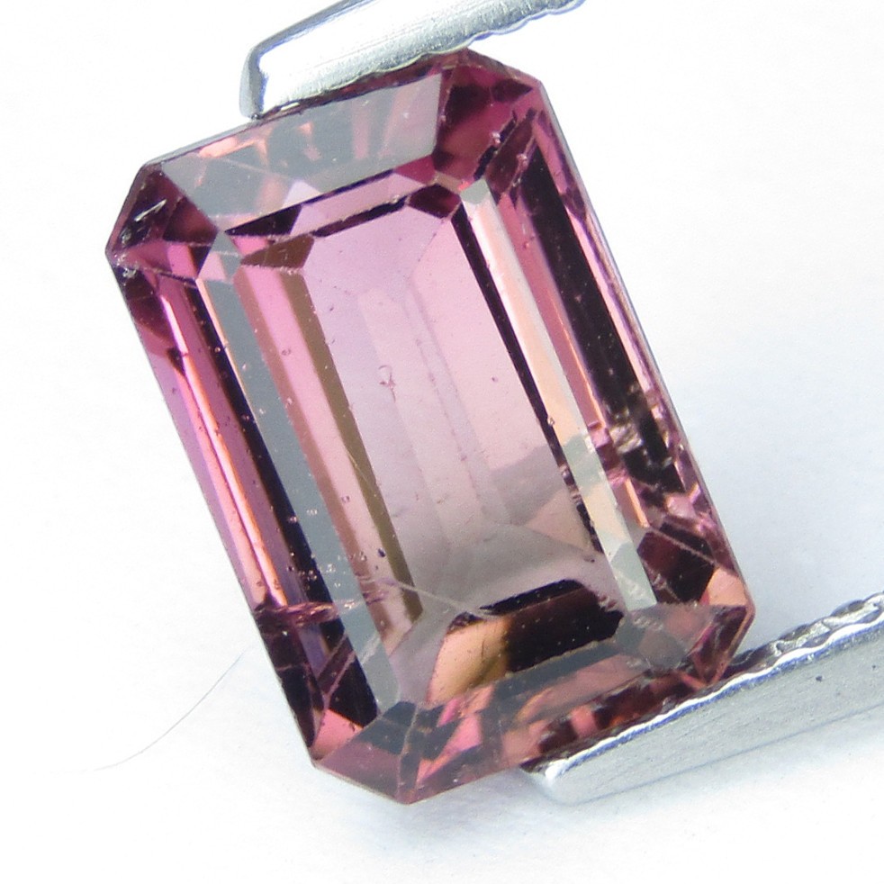2.94Cts Beauteous Natural Pink Tourmaline 10.2×6.9mm Emerald Shape Gemstone