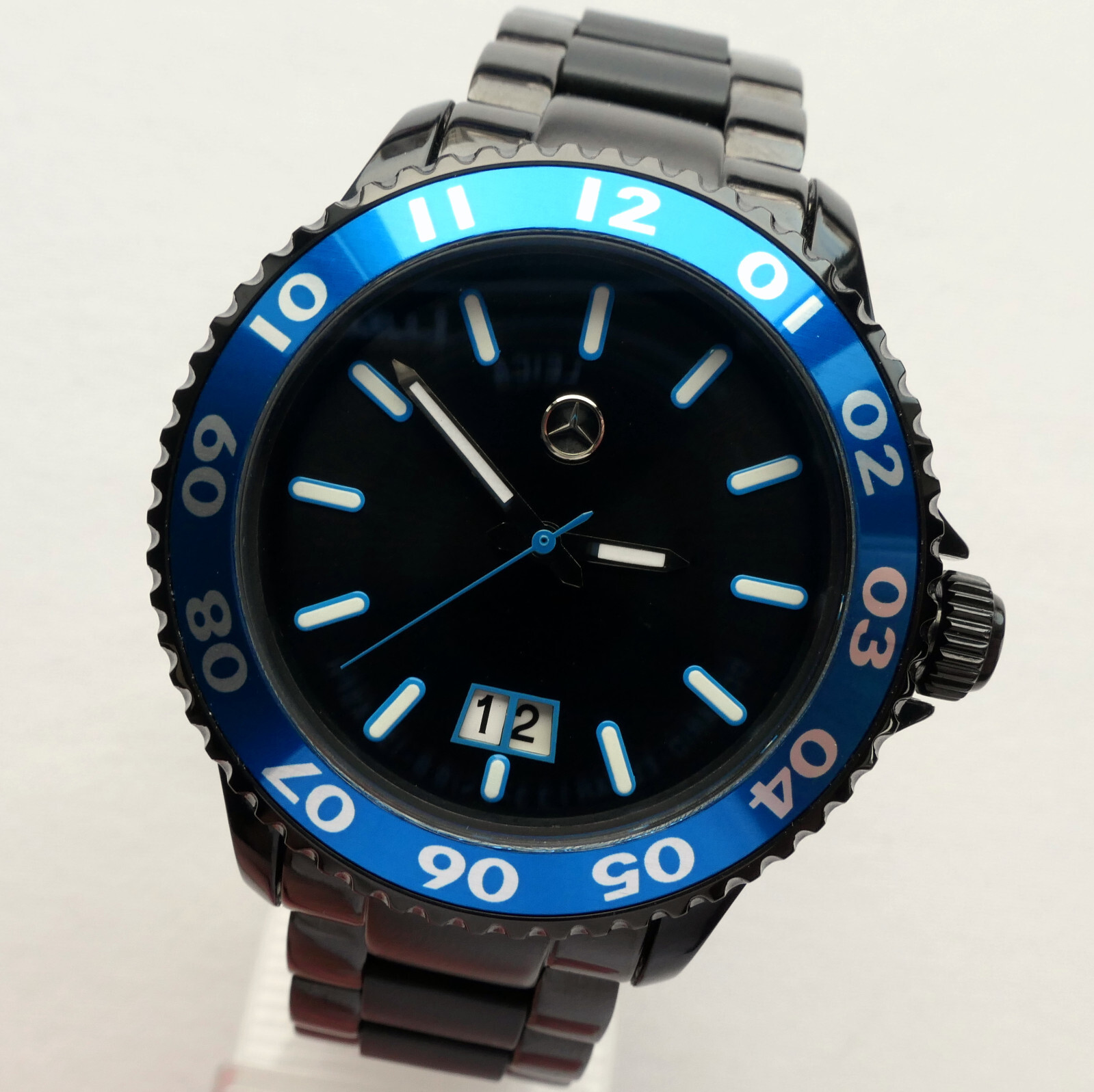 Mercedes Benz Motorsport AMG DTM Racing Black Edition GMT Design Sport Watch