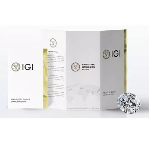 Diamond Ring Band Gold Lab Grown 14k Yellow IGI Round Cut 8 MM Mens 1 Carat