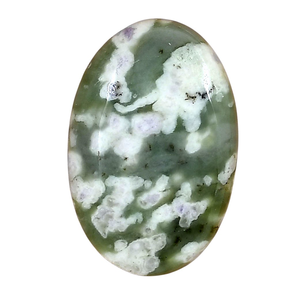 Natural Peace Jade 30.8×20.3×5 mm Oval Shape Polished Loose Gemstone LS01495-19