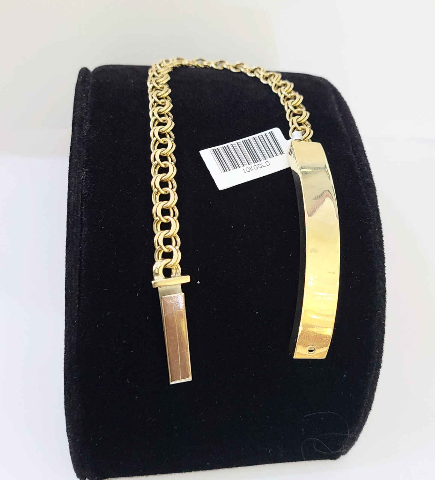 10k Yellow Gold Chino ID Bracelet Size 8″ 6mm Inches Box Lock Real 10kt