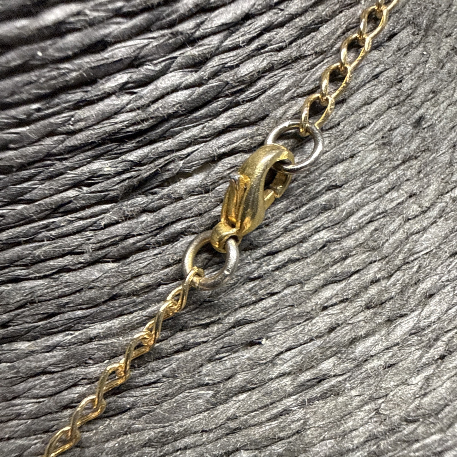 RETRO Brass Spike Necklace Gold Tone Chain 51cm/20″ Industrial Goth Punk Kitsch