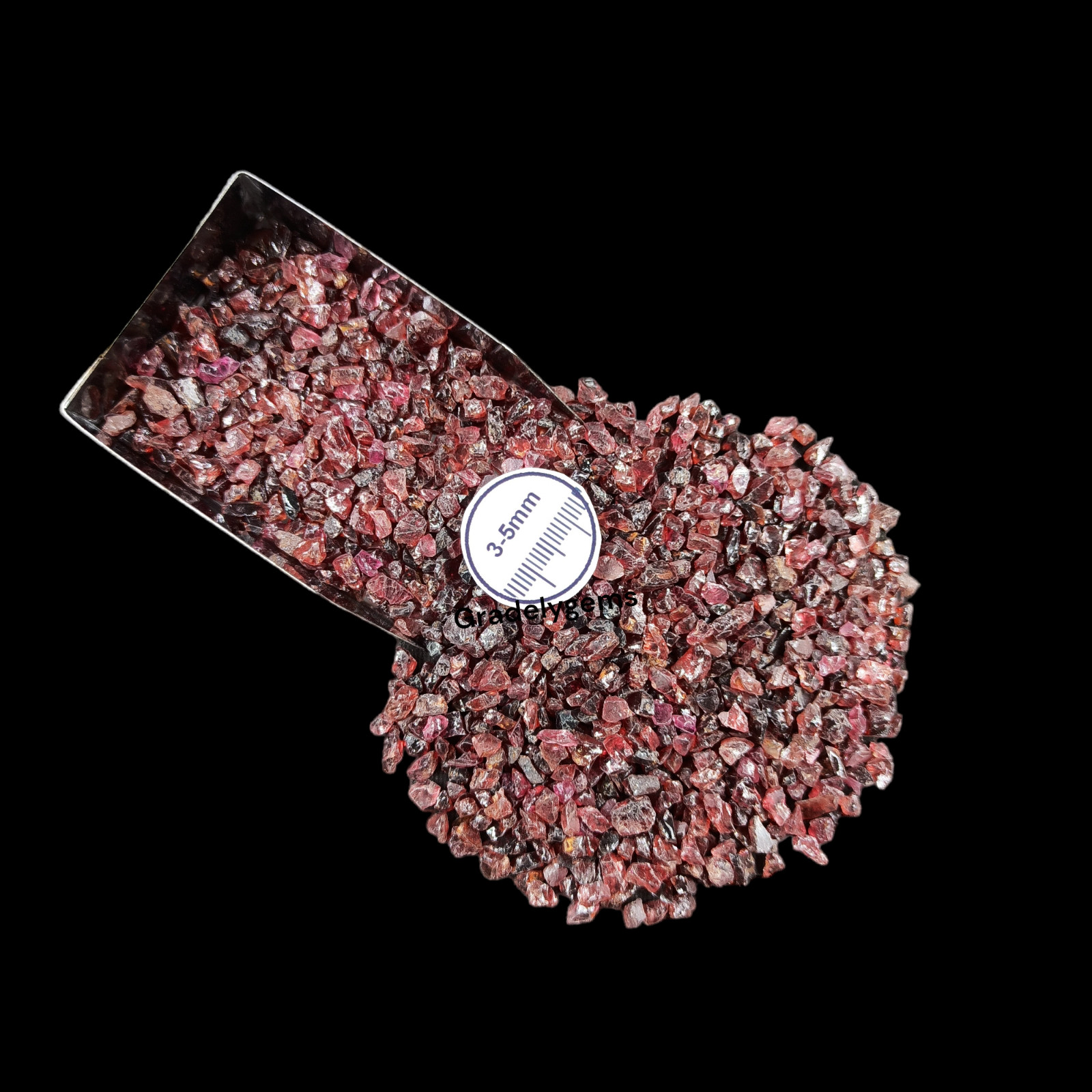 Natural Garnet Gemstone Crushed Coarse Powder – Jewelry Inlay, Crafts Working