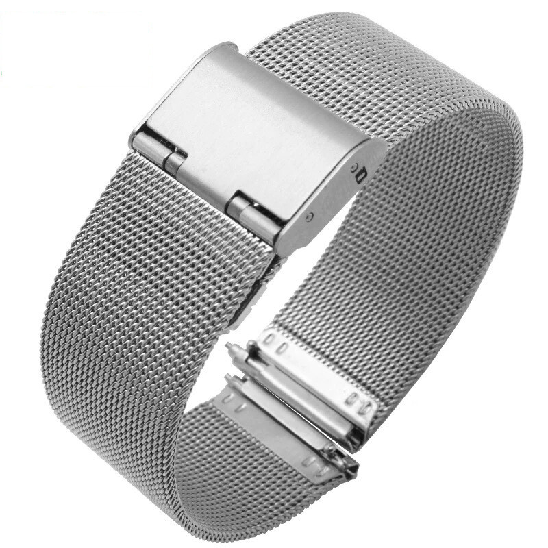 04 line Stainless Steel Milanese Watch Strap Mesh Woven Bracelet 18 20 22 24mm
