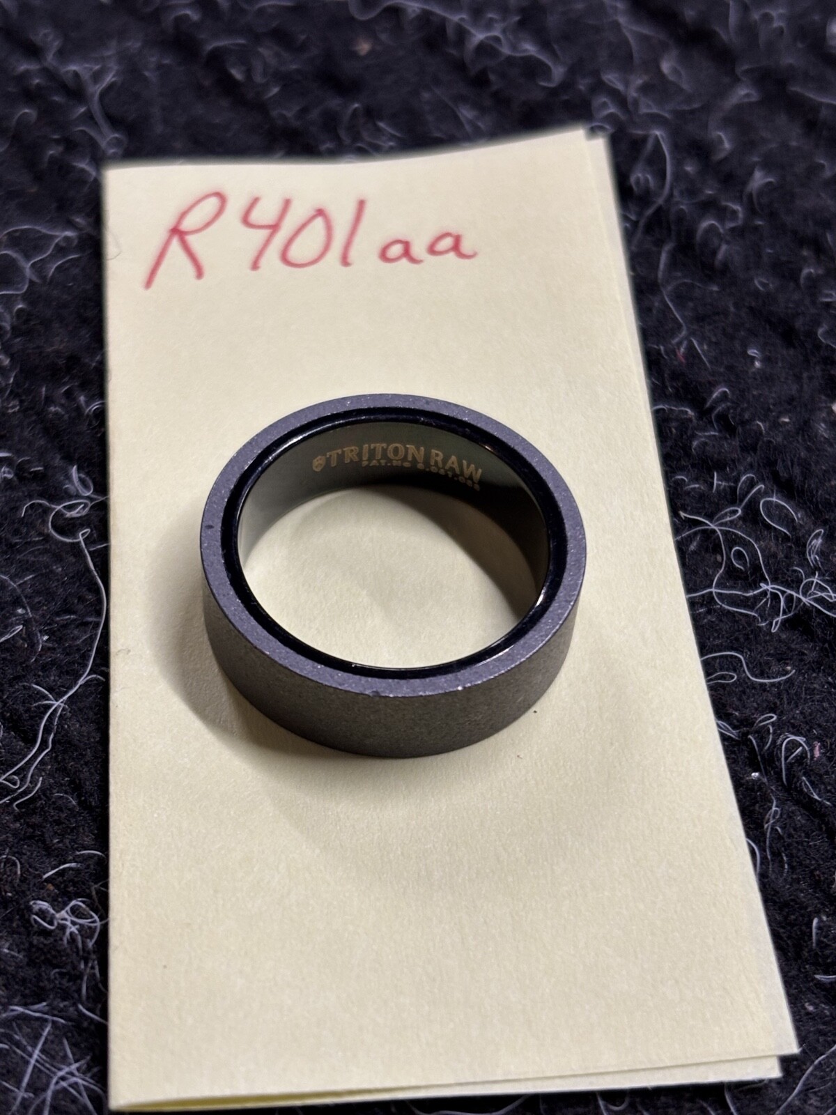 Triton Tungsten Carbide Wedding Ring 9mm Size 10 Brushed Dark Grey #R401AA