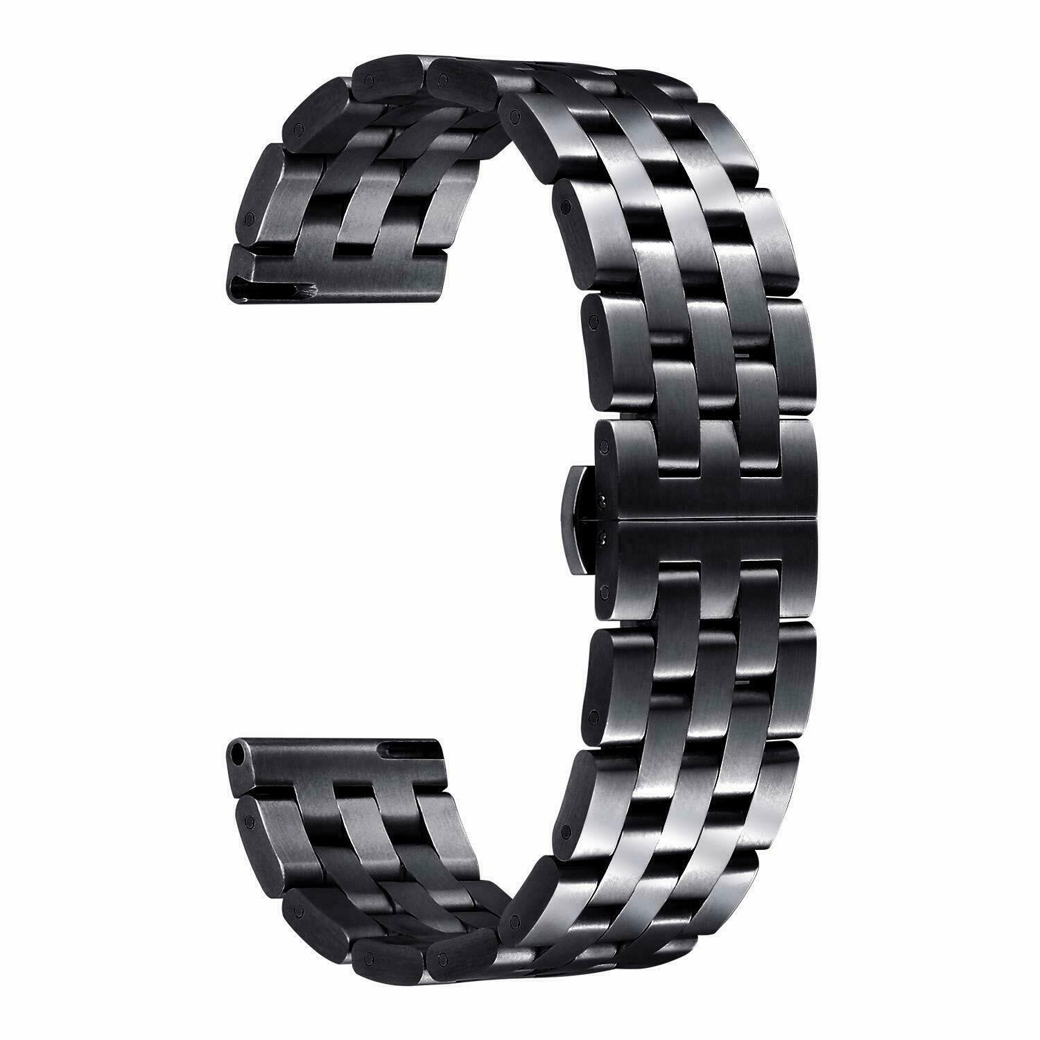 22mm Stainless Steel Band for Huami Amazfit Bip 6 BIP 5 GTR 4 GTR 3 Pro GTR 2e 2