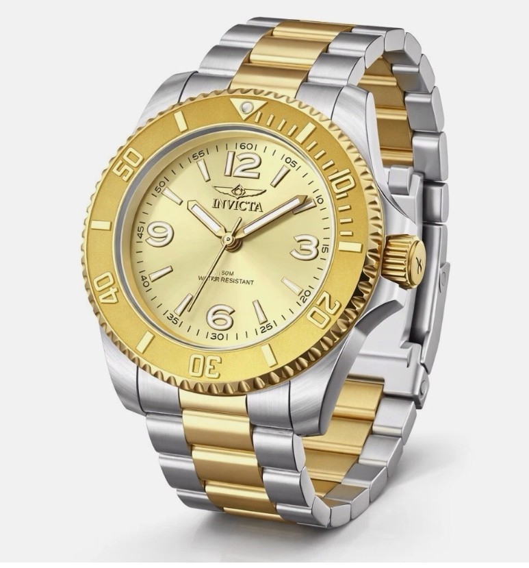 69725 – Invicta Specialty Men’s Watch – 41mm, Silver, Gold New