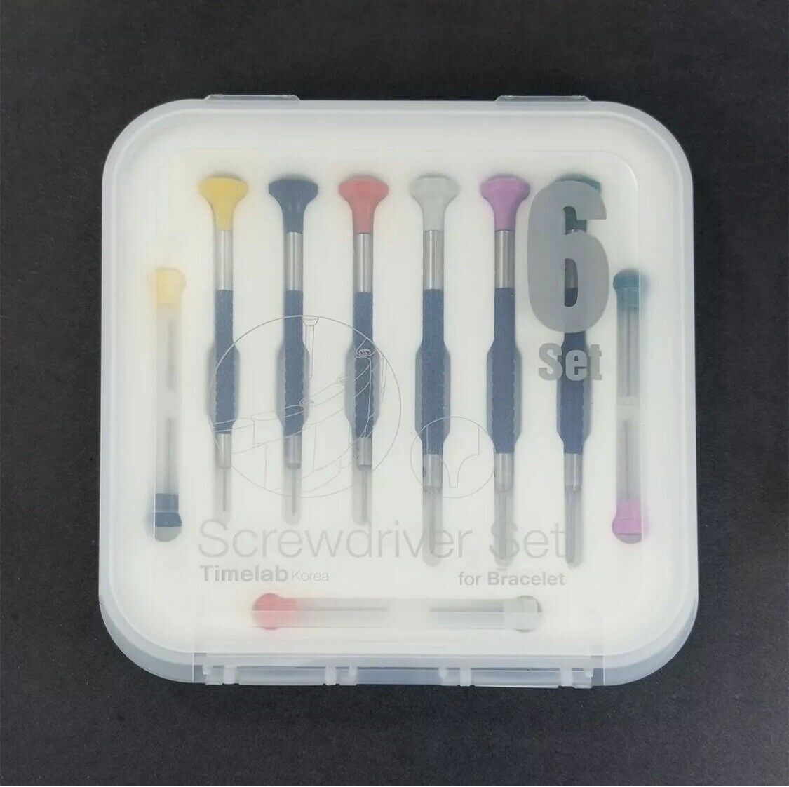 Horofix T-Blade Screwdriver Set of 6 with Spare Blades For Rolex Bracelet