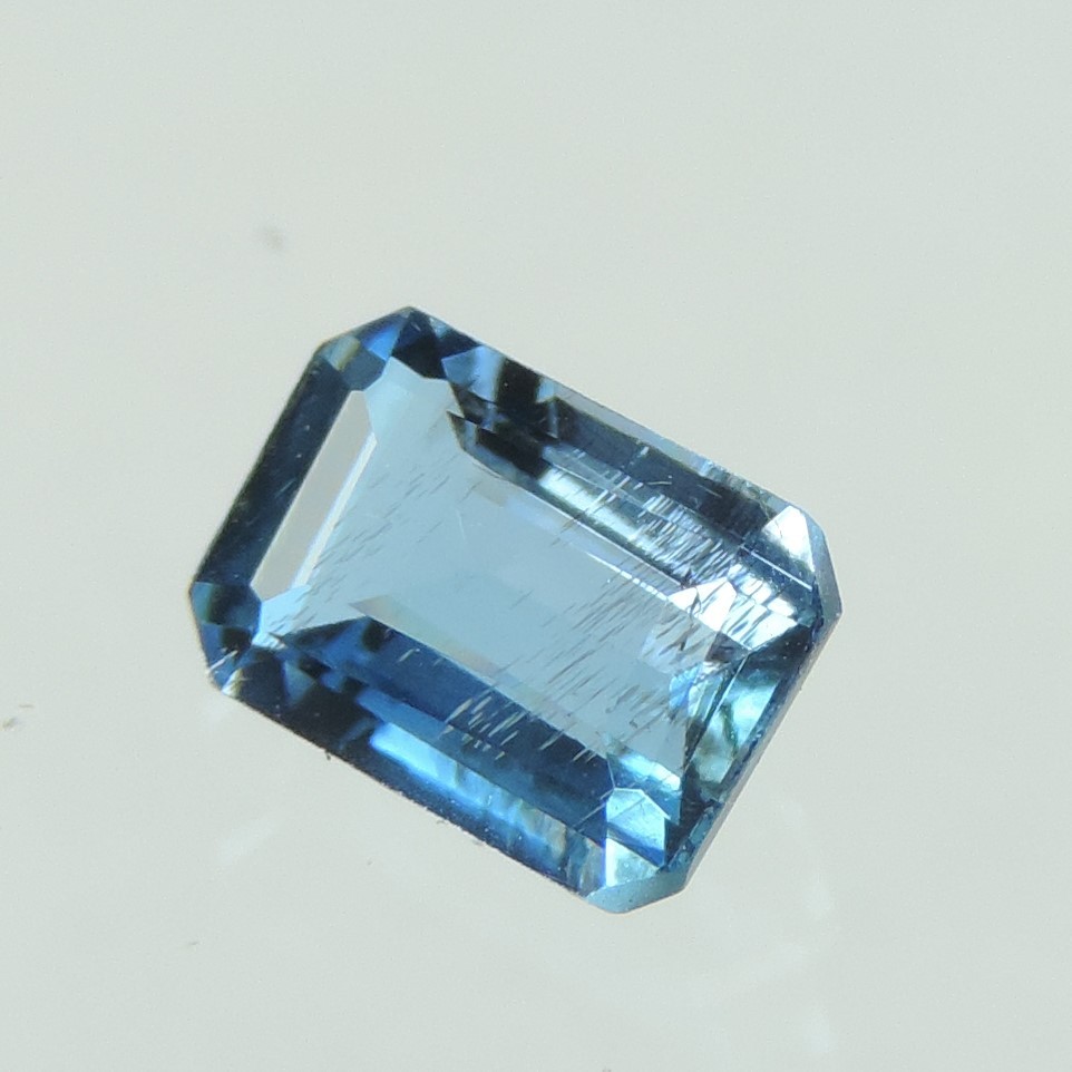 santa maria blue aquamarine faceted octagon cut, namibia, 0.6 cts #11