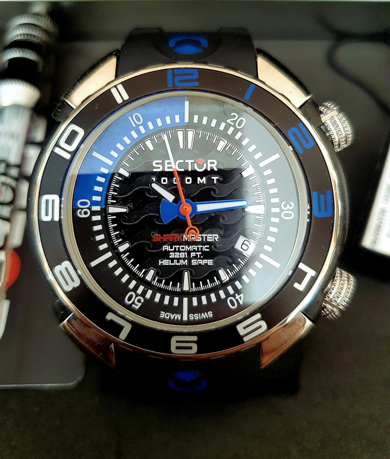 Sector Shark Master 1000 MT Automatic NEW 48mm Helium Safe ETA 25J Swiss