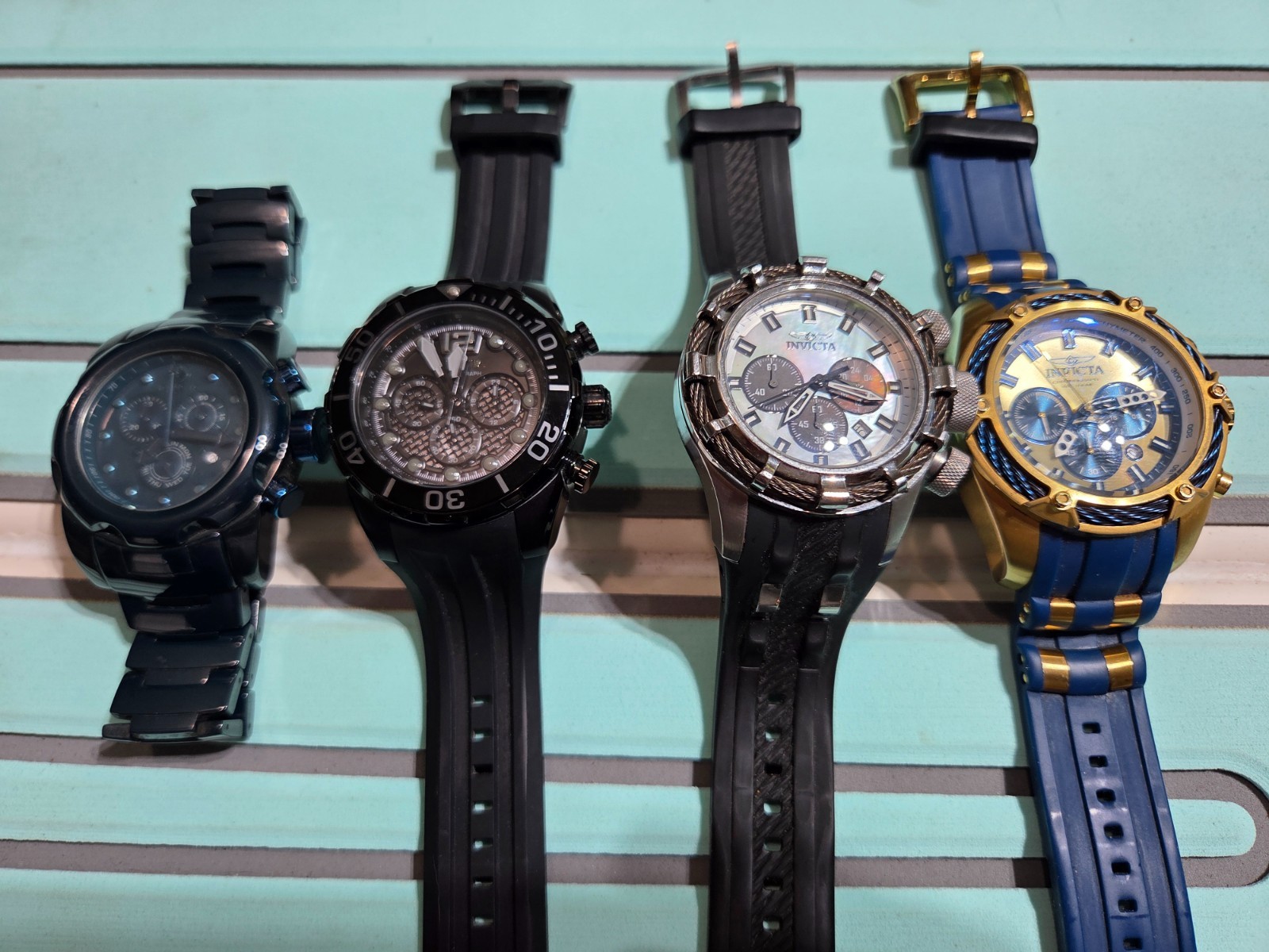 Lot of 4 men’s Invicta watches