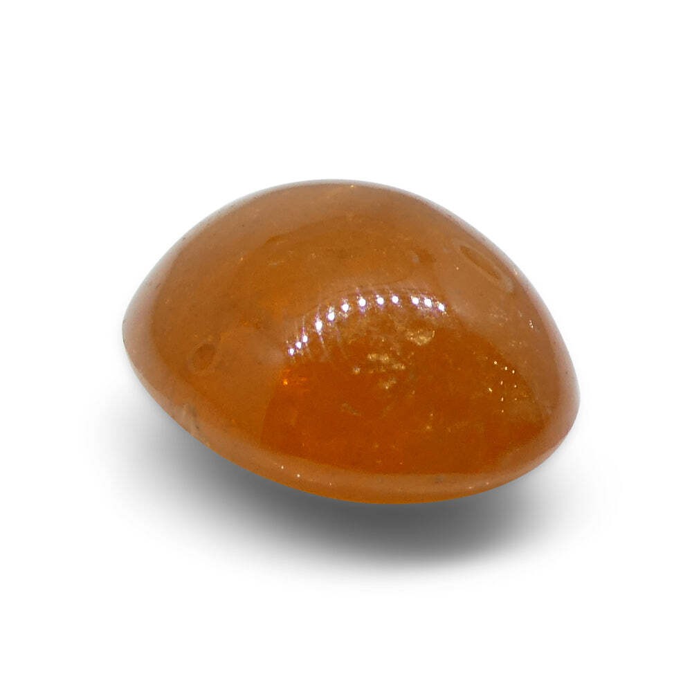 7.69ct Oval Cabochon Orange Mandarin Spessartine Garnet from Nigeria