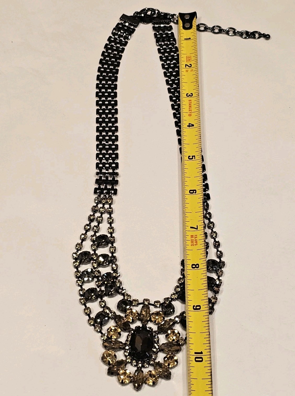 QVC LOGO LINKS By Lori Goldstein Extravagant Rhinestone Statement Necklace